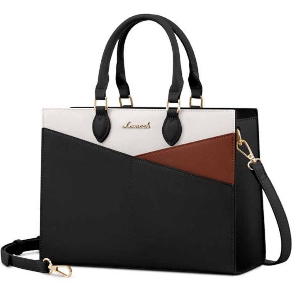 Purses for Women,Satchel Handbags Tote Bag, Black Pu Leather Shoulder